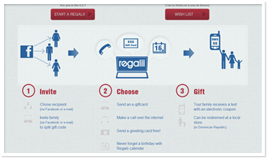 Regalii website